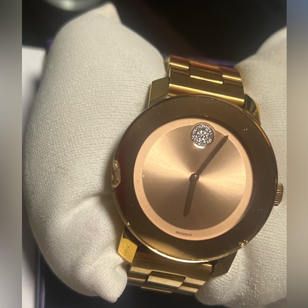Movado Bold rose gold watch